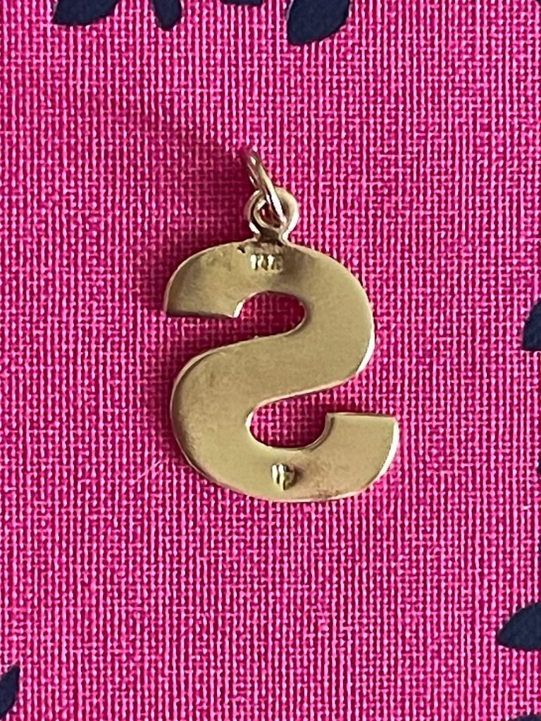 Helen Ficalora 14k Yellow Gold “S” Cutout Letter Charm — image 2 of 8
